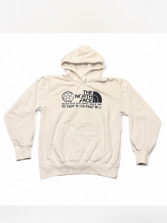 The North Face Other - The North Face Cream Pullover Hoodie with Black Chest Logo